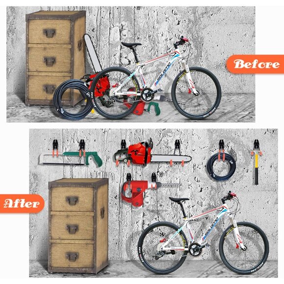 Garage Hooks Heavy Duty 14 Pack, Steel Garage Storage Hooks, Tool Hangers for Ga - Picture 7 of 7